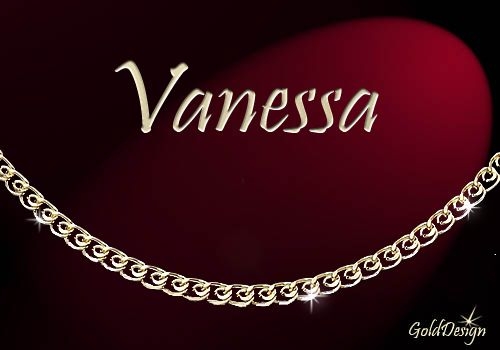 Vanessa - náramek zlacený